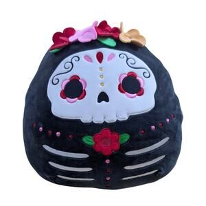 Squishmallow Anessa Day of the Dead Sugar Skull 12" Plush Halloween 2022 Used